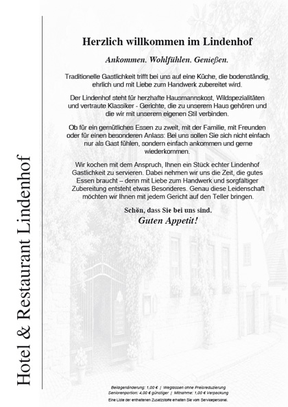 Speisekarte